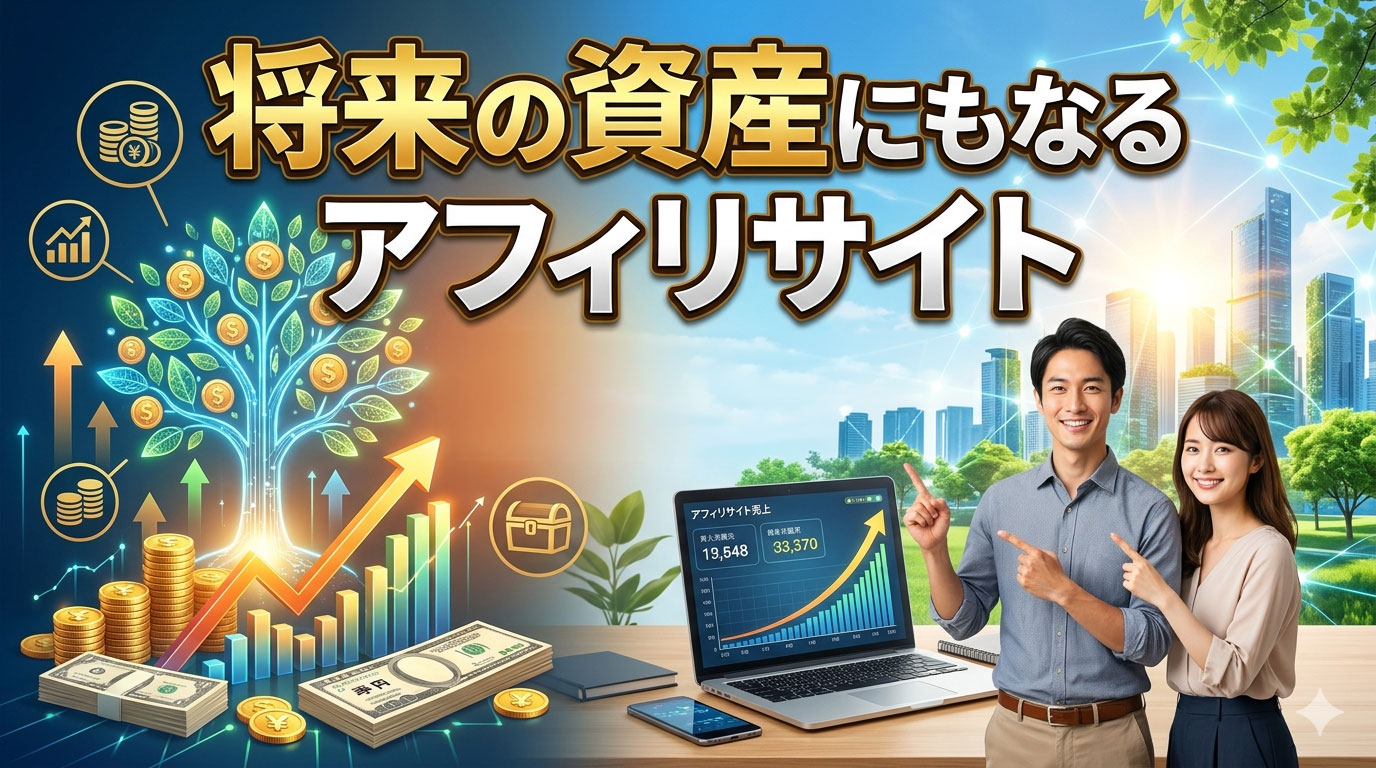 アフィリエイトサイトは資産になります